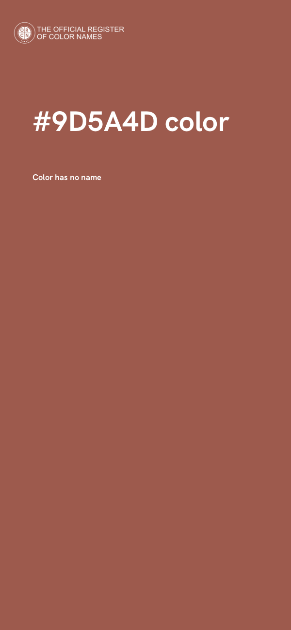 #9D5A4D color image