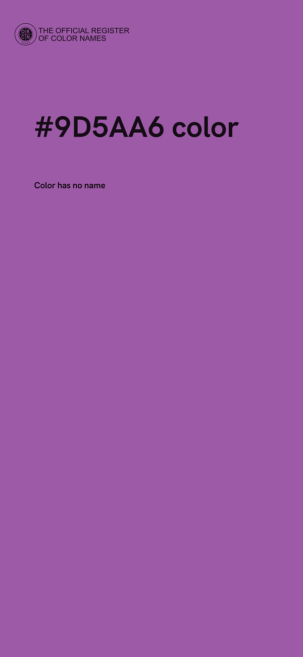 #9D5AA6 color image