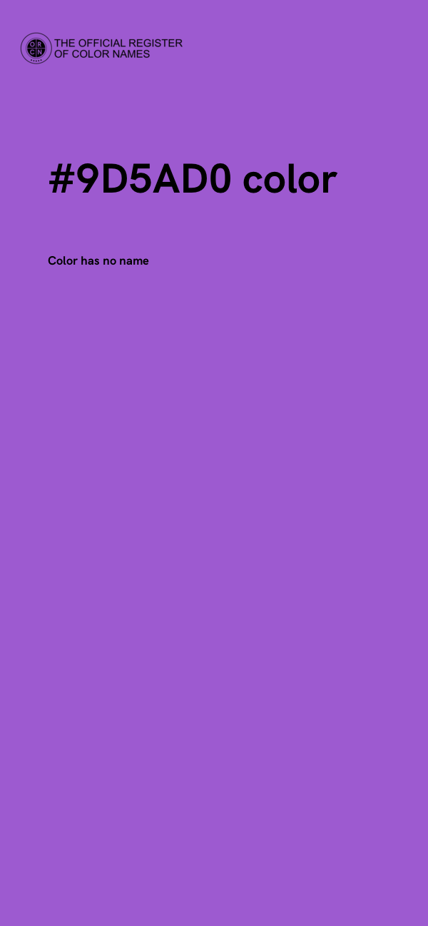 #9D5AD0 color image