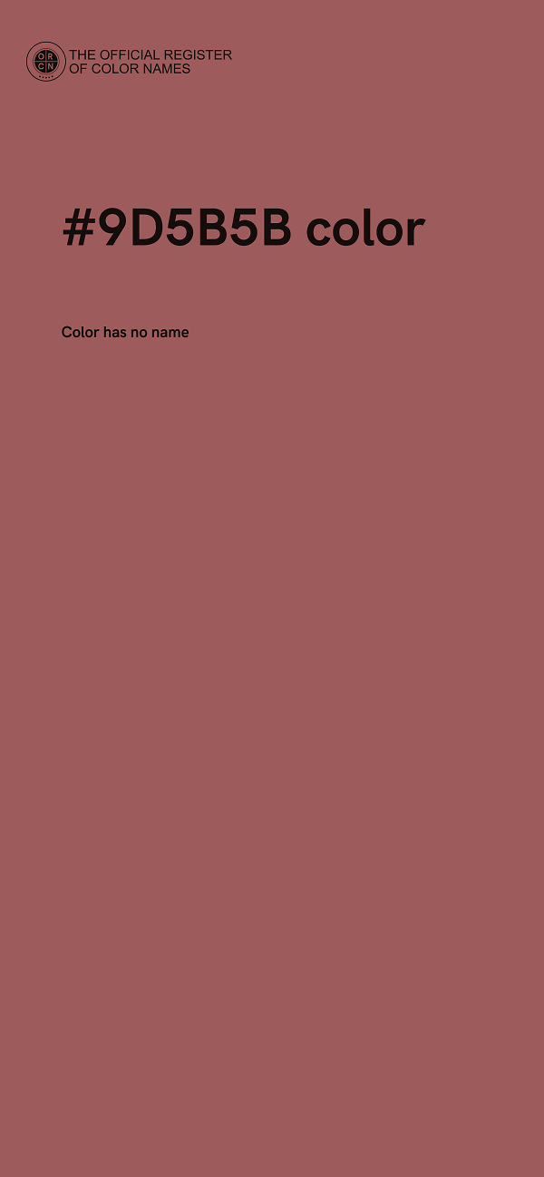 #9D5B5B color image