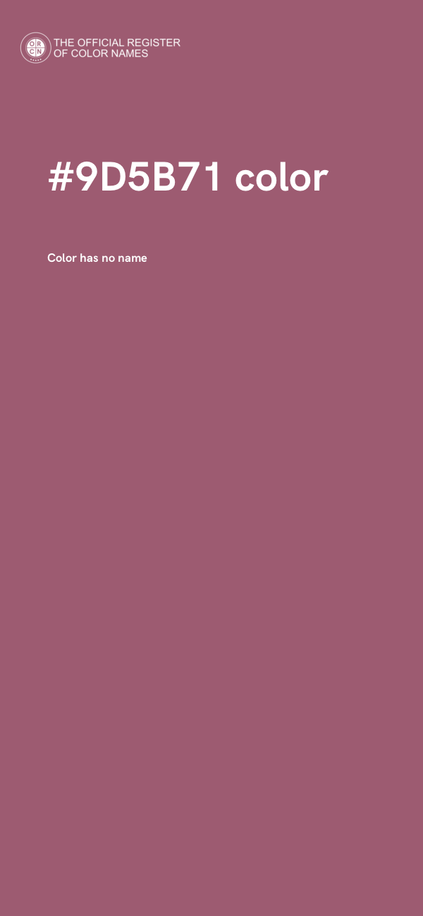 #9D5B71 color image