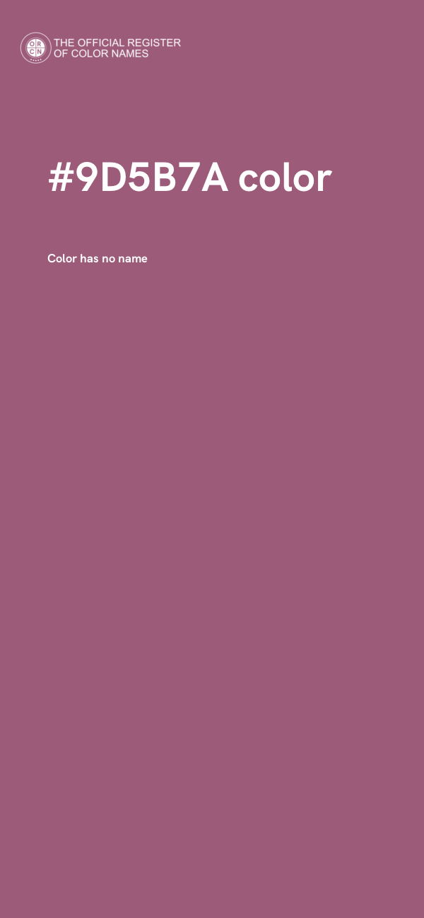 #9D5B7A color image