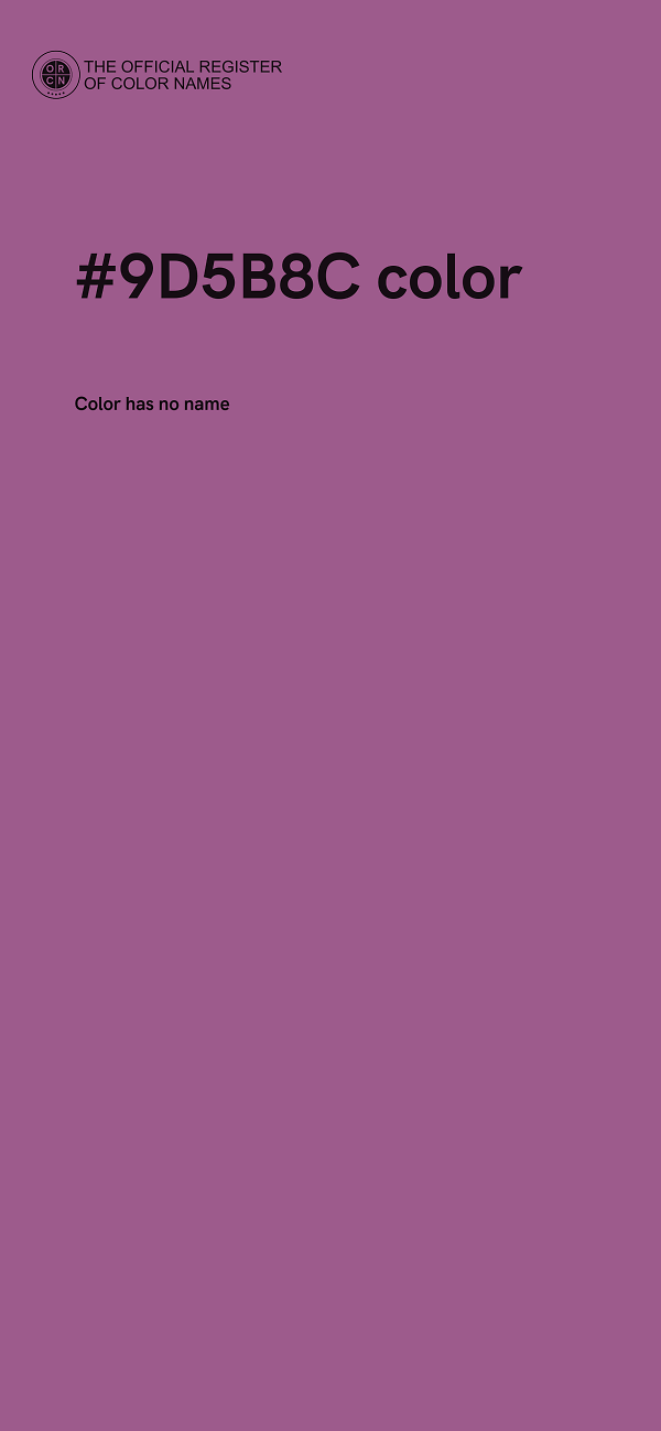 #9D5B8C color image