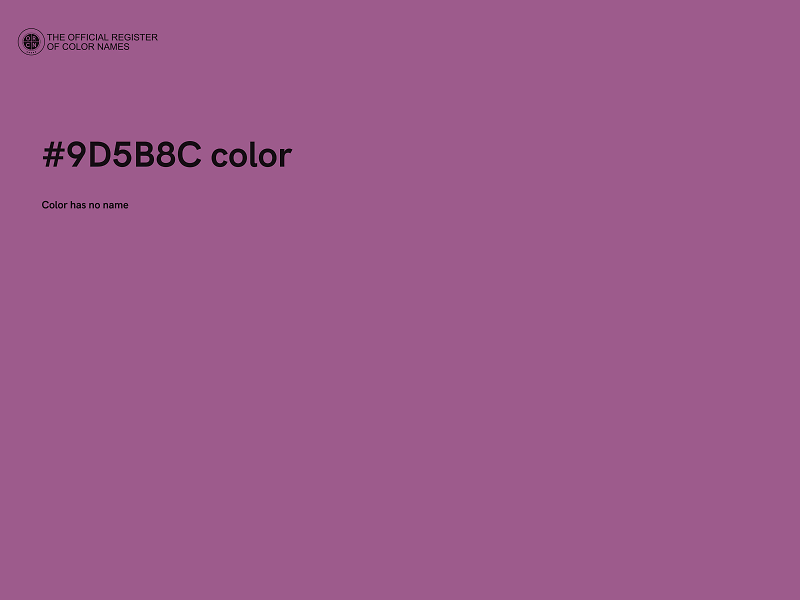 #9D5B8C color image