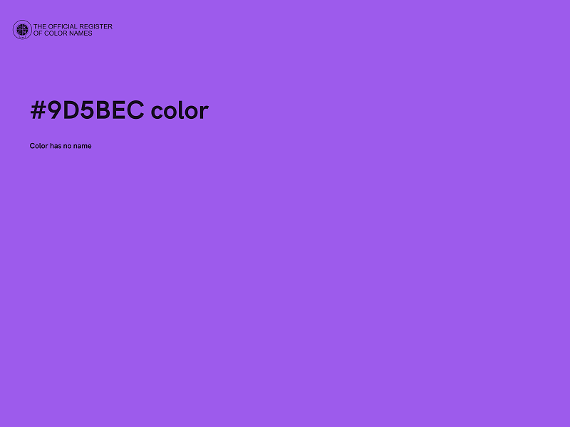 #9D5BEC color image