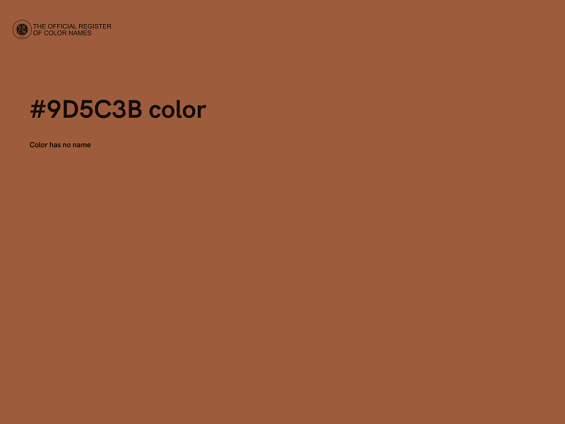 #9D5C3B color image