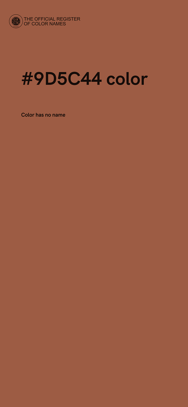 #9D5C44 color image