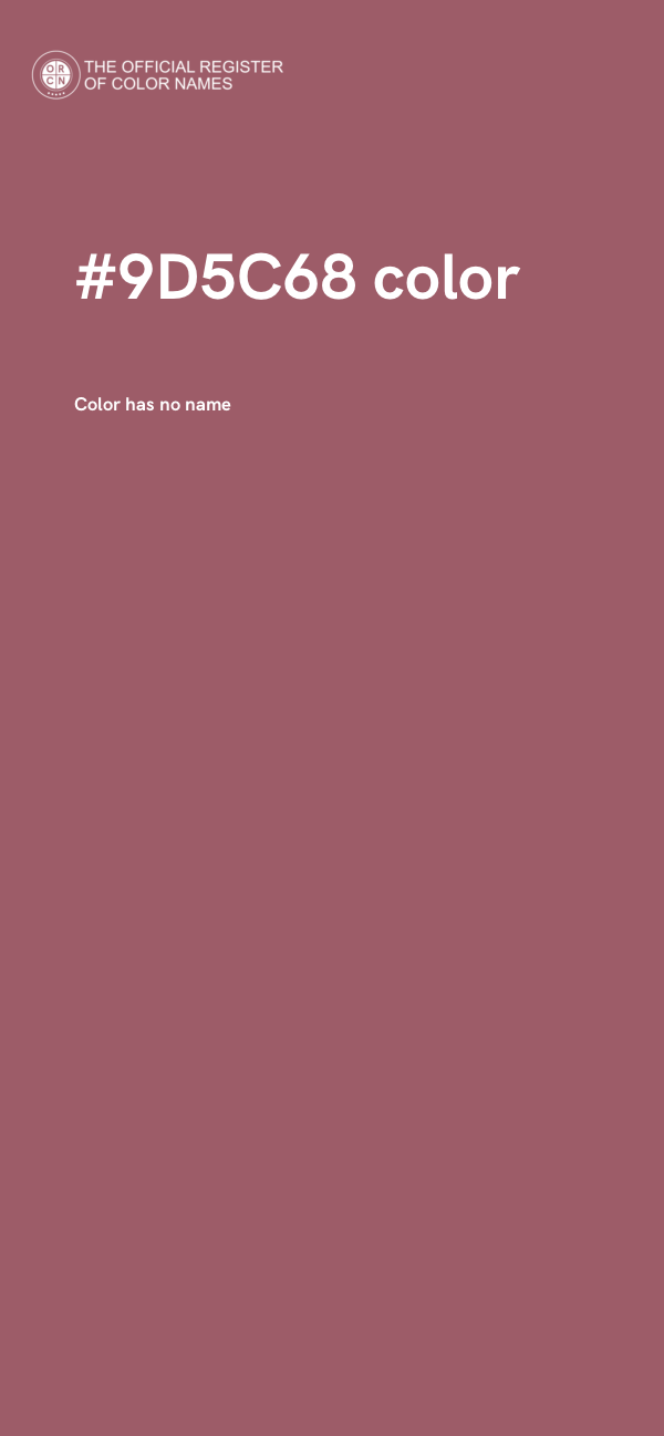 #9D5C68 color image
