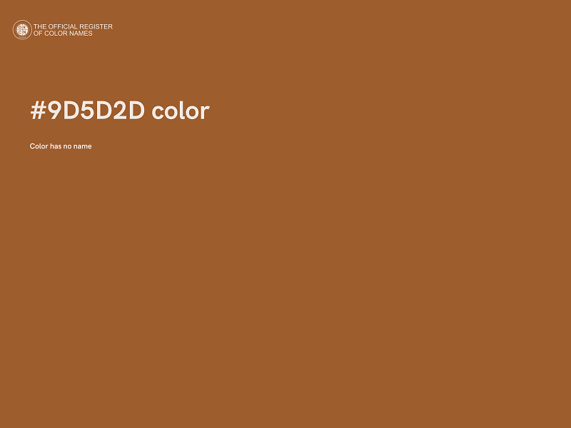 #9D5D2D color image