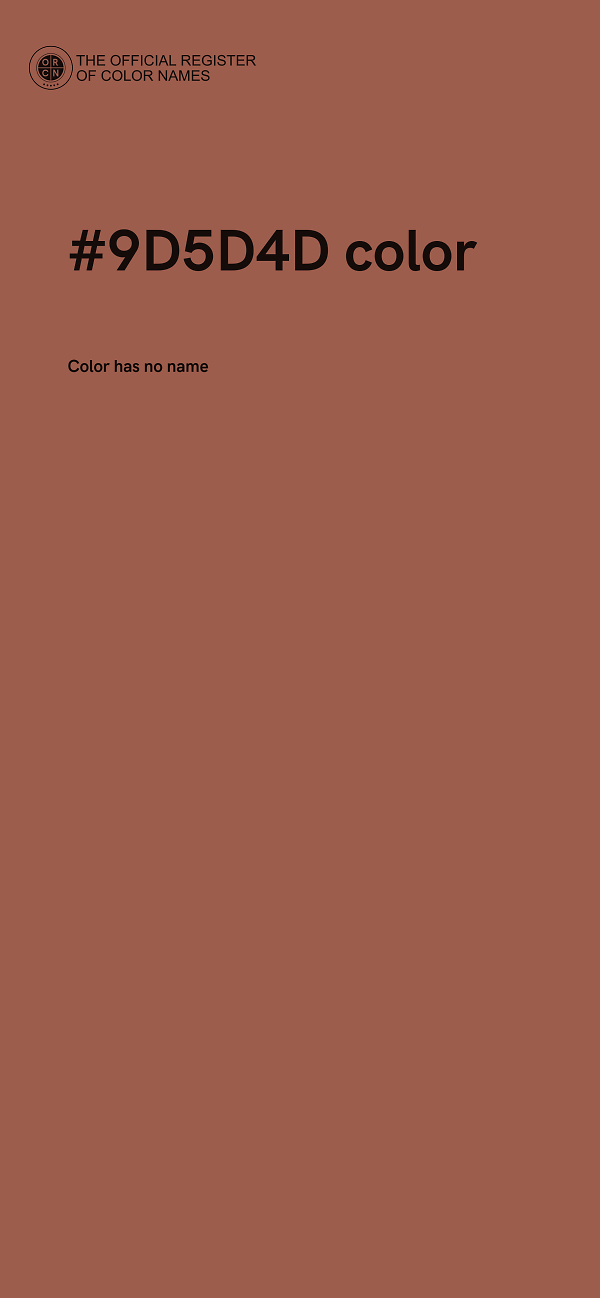 #9D5D4D color image