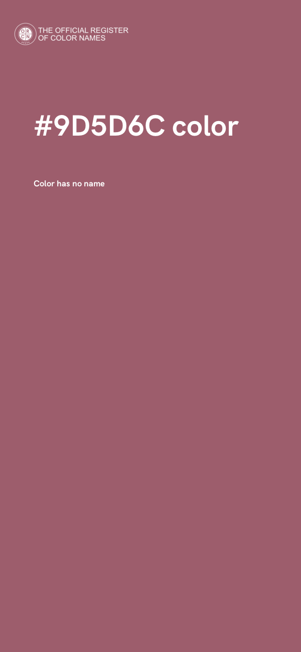 #9D5D6C color image