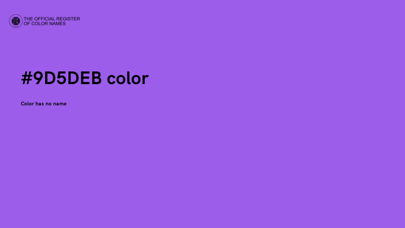 #9D5DEB color image