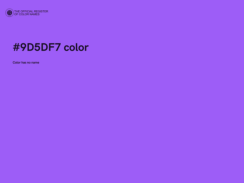 #9D5DF7 color image