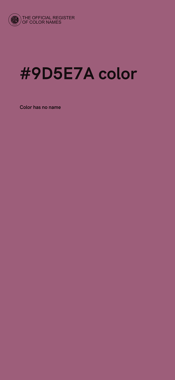 #9D5E7A color image