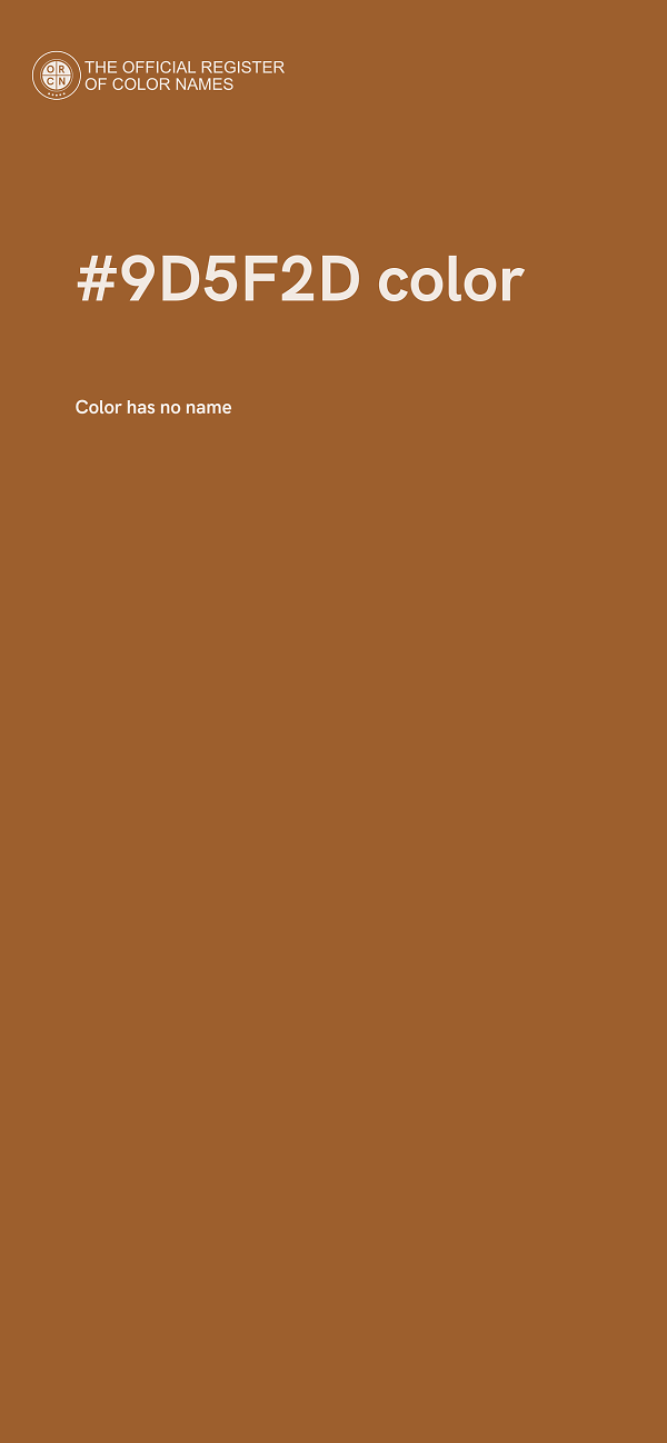 #9D5F2D color image