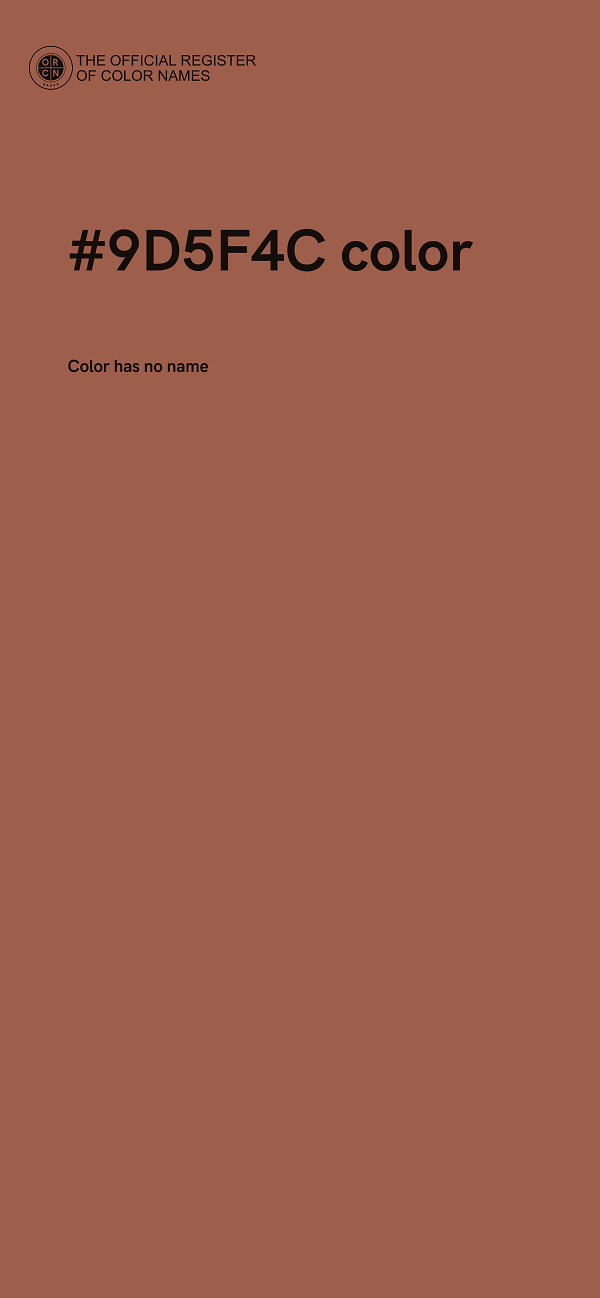 #9D5F4C color image