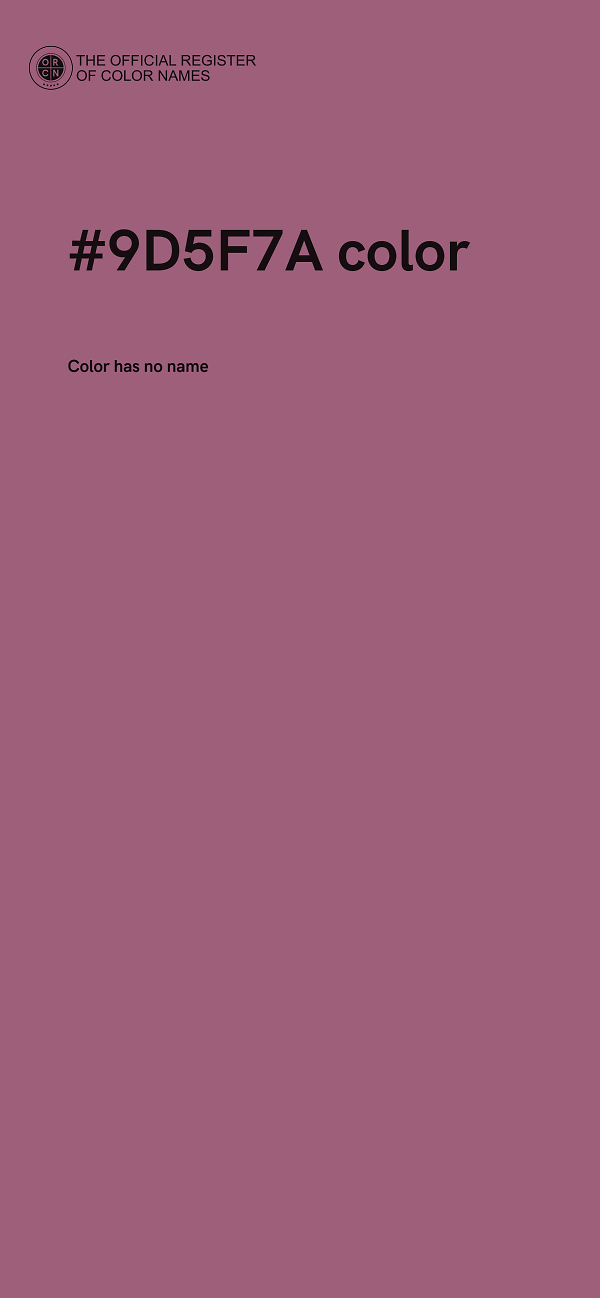 #9D5F7A color image