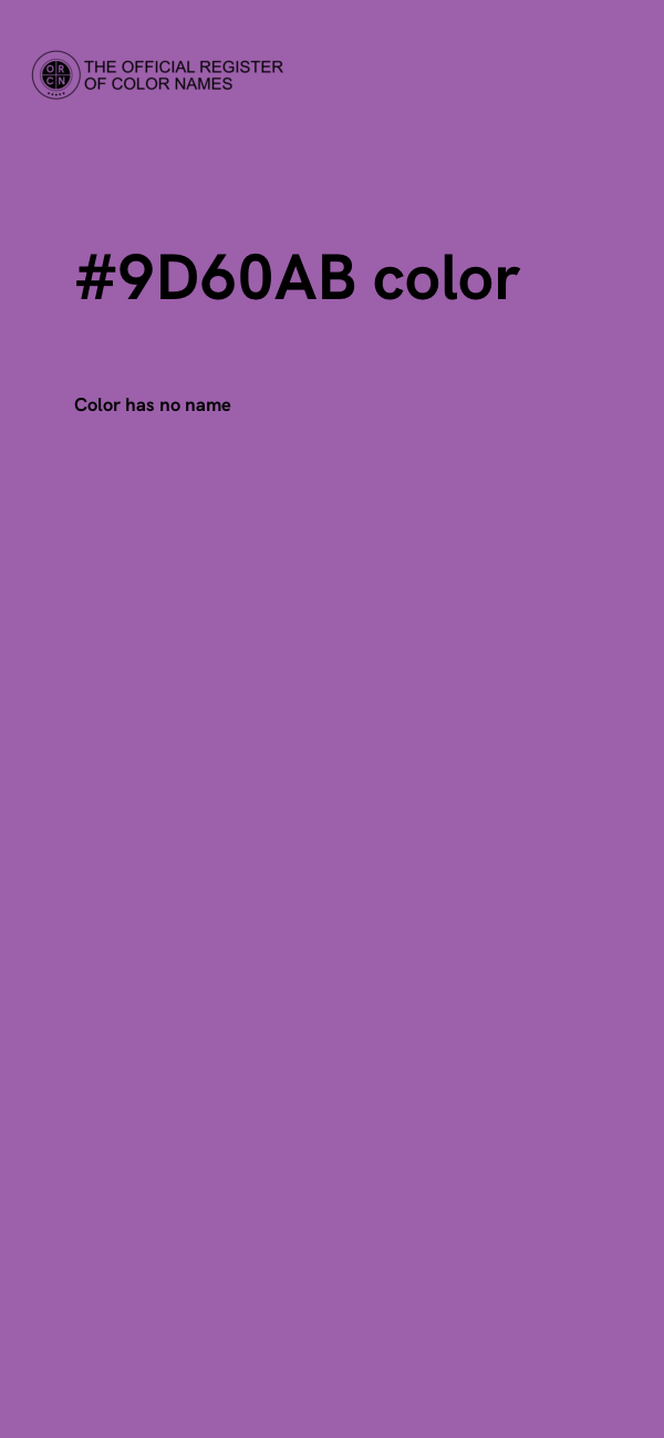 #9D60AB color image