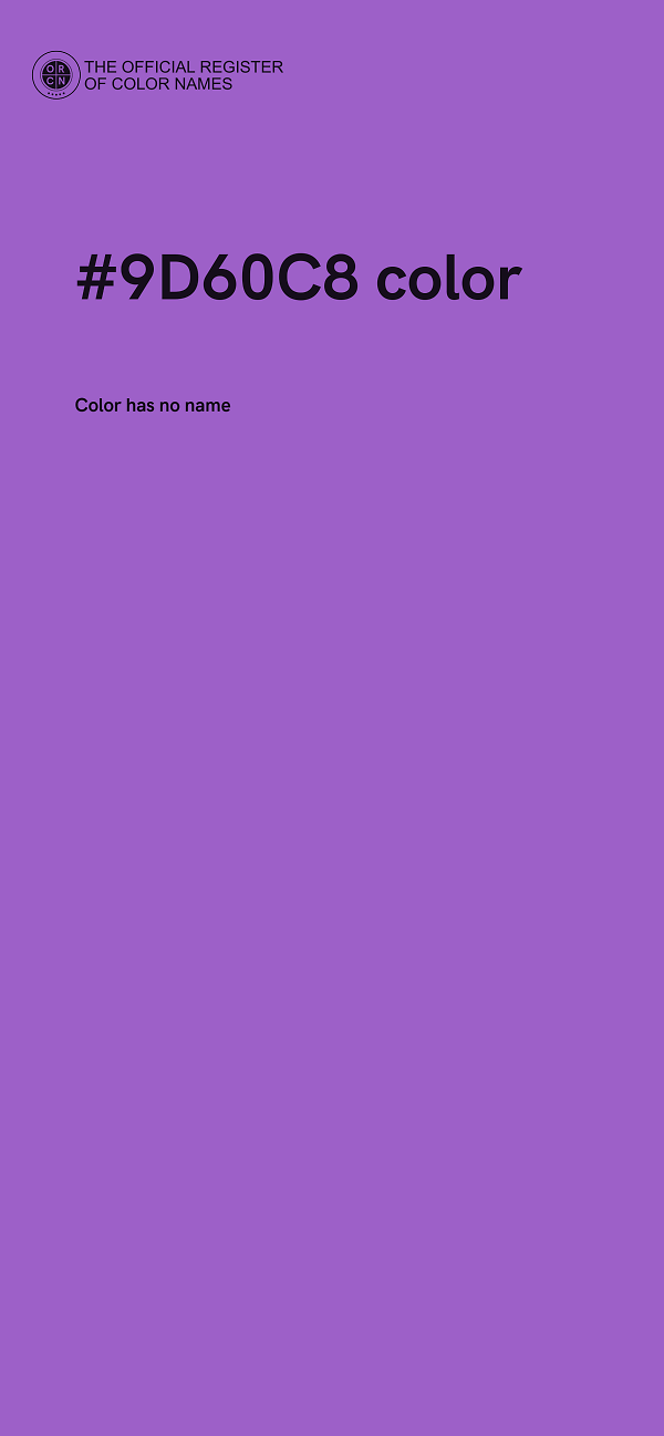 #9D60C8 color image