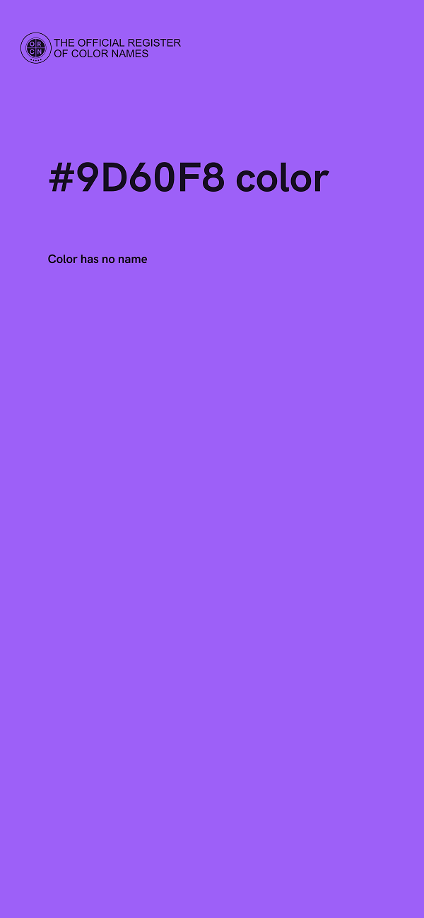 #9D60F8 color image