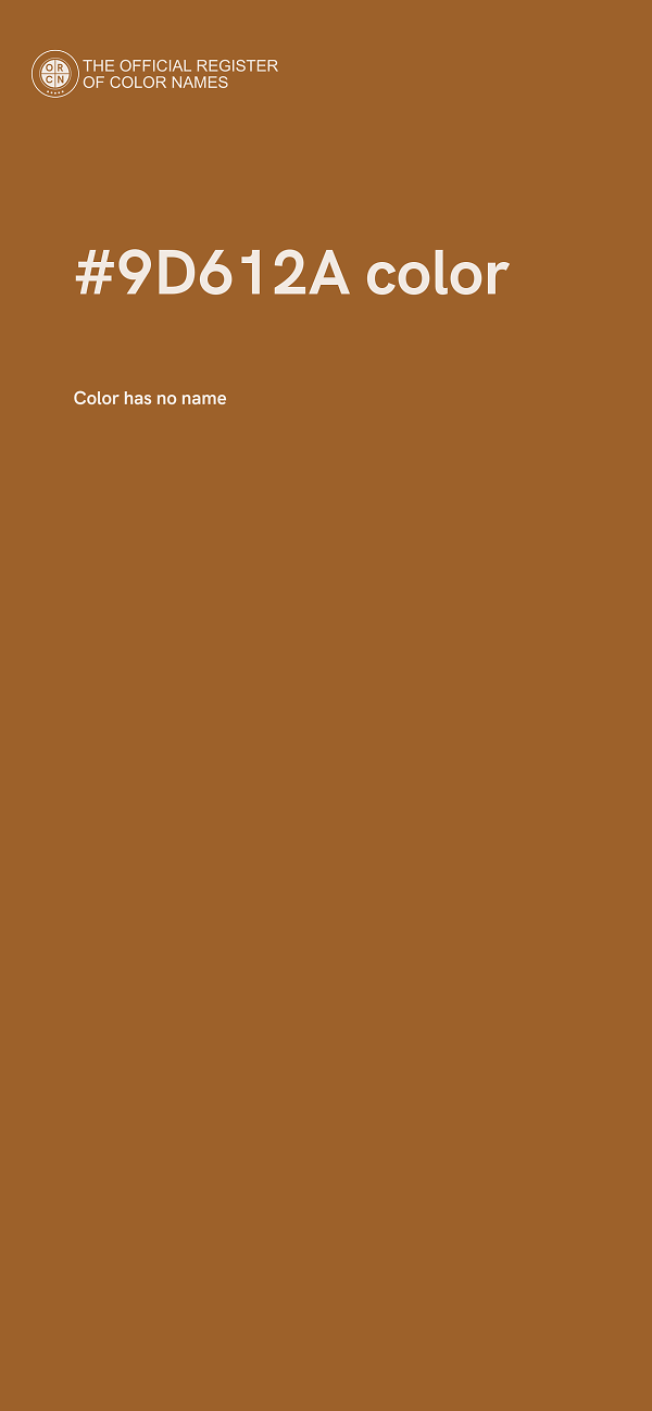 #9D612A color image