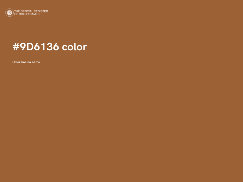 #9D6136 color image