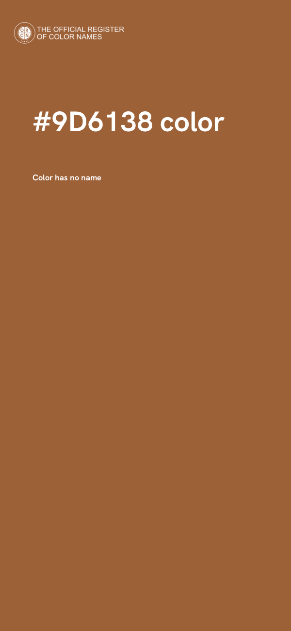 #9D6138 color image