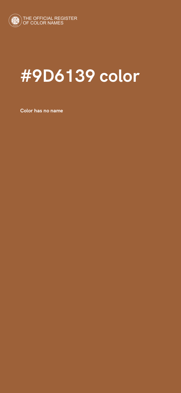 #9D6139 color image