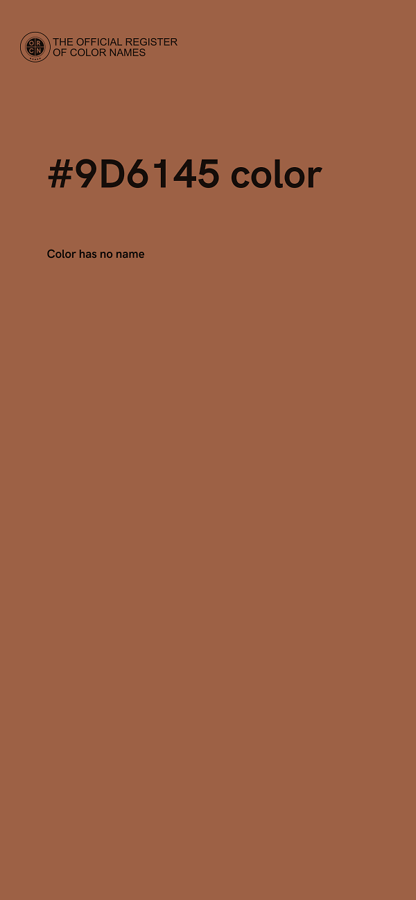 #9D6145 color image