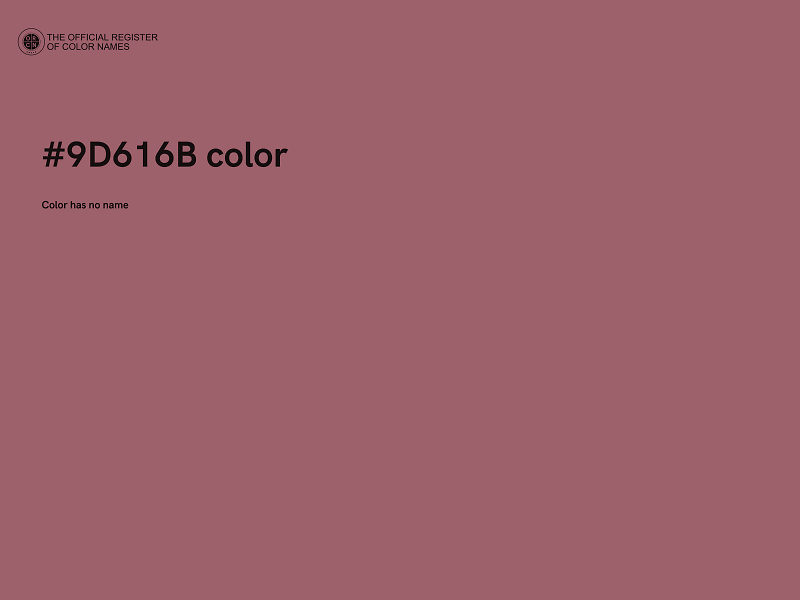 #9D616B color image