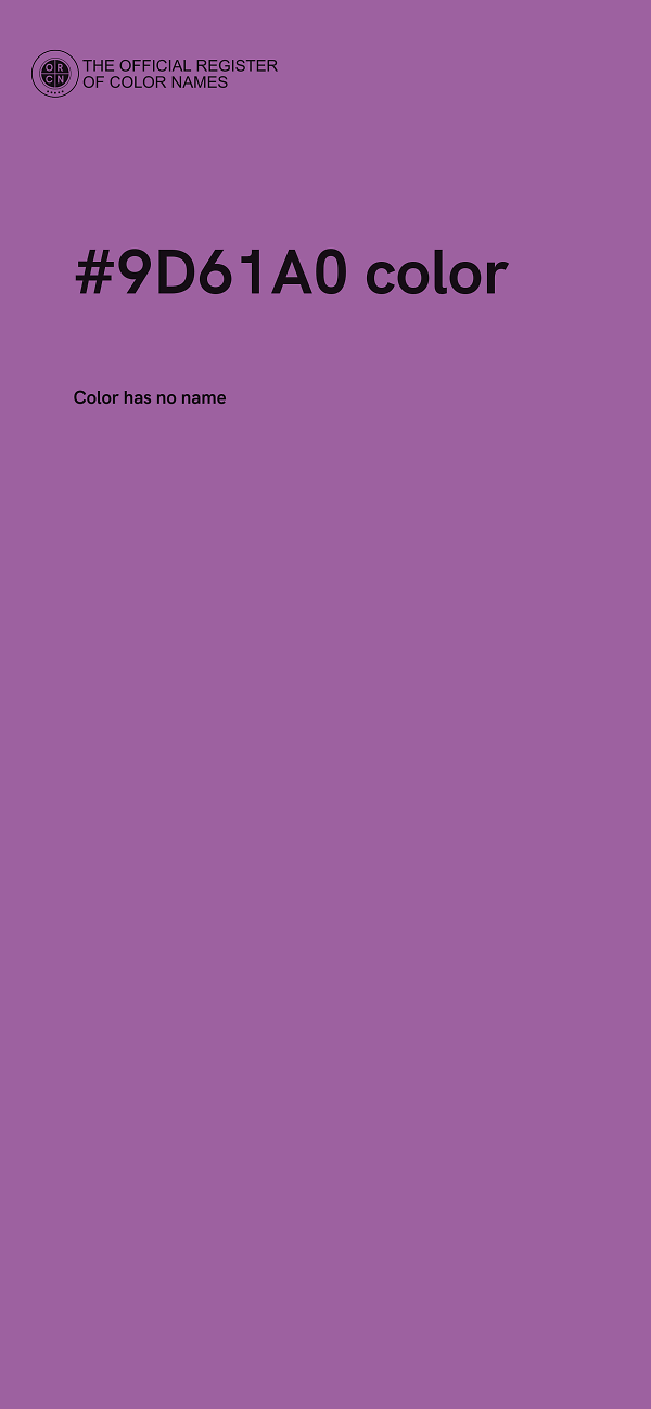 #9D61A0 color image
