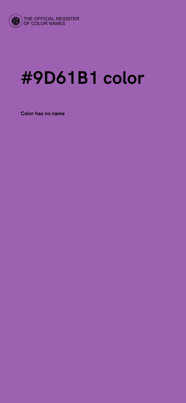 #9D61B1 color image