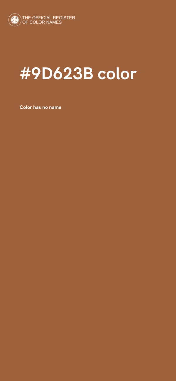 #9D623B color image