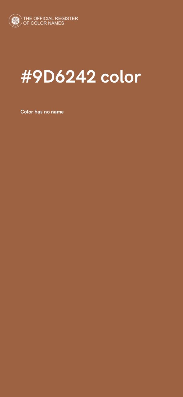 #9D6242 color image