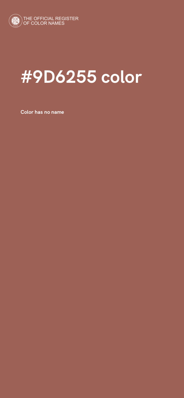 #9D6255 color image