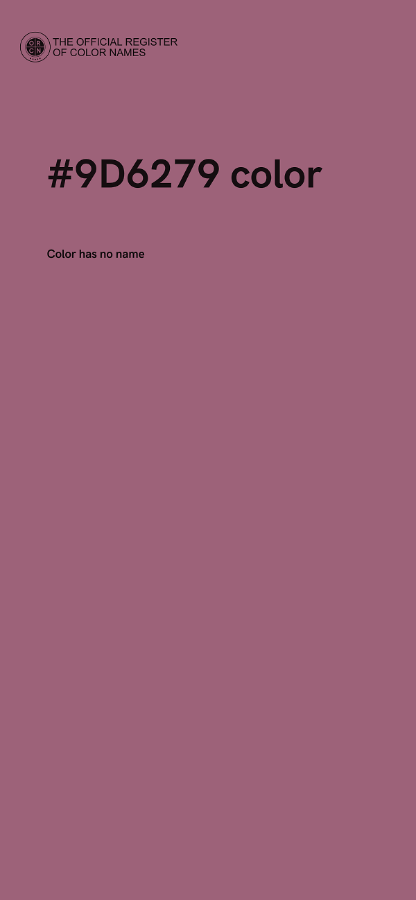 #9D6279 color image