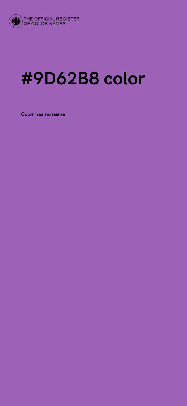 #9D62B8 color image