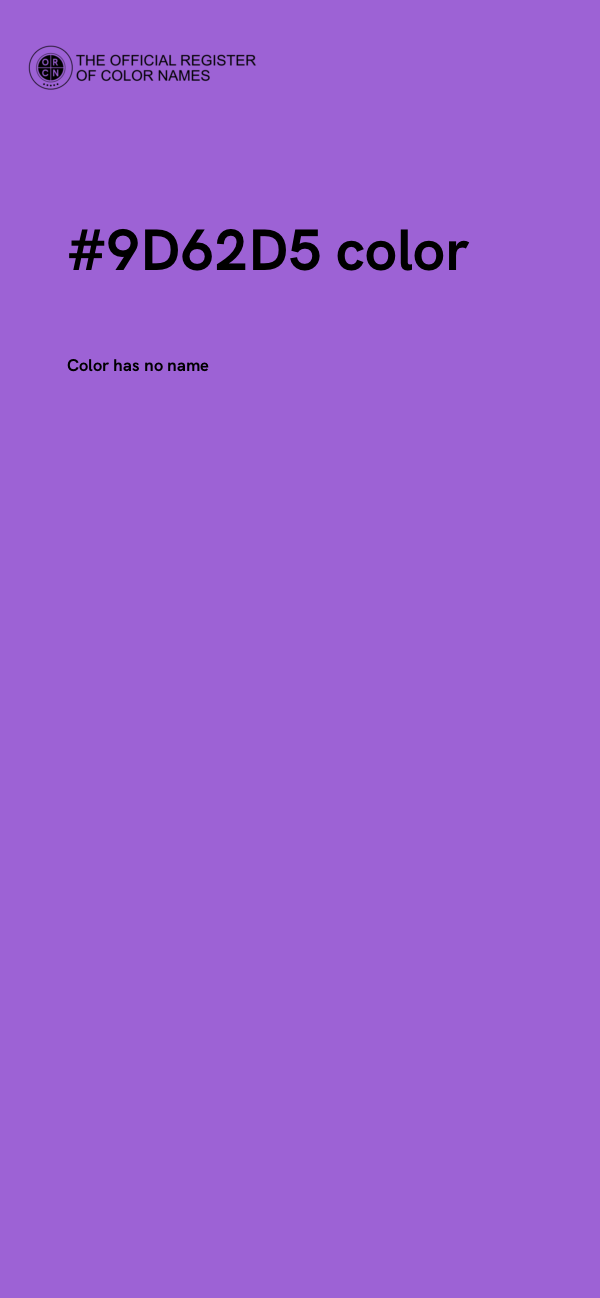 #9D62D5 color image