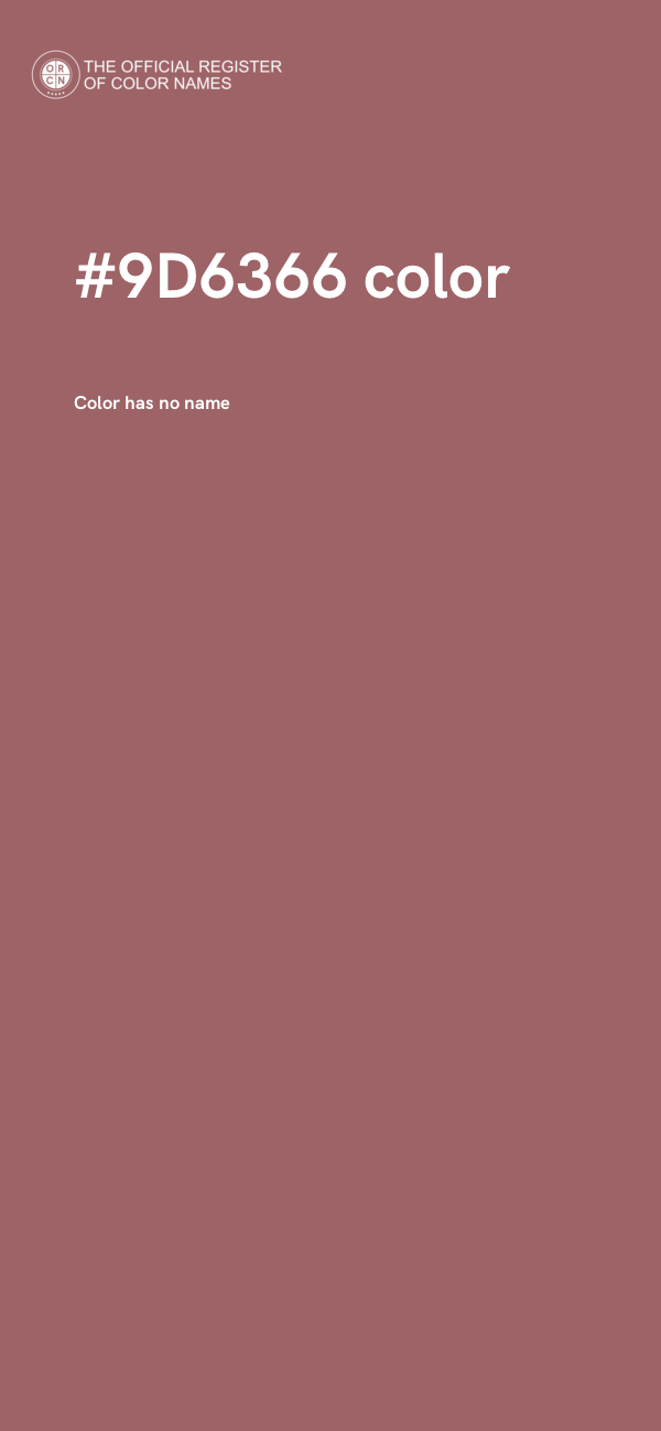 #9D6366 color image