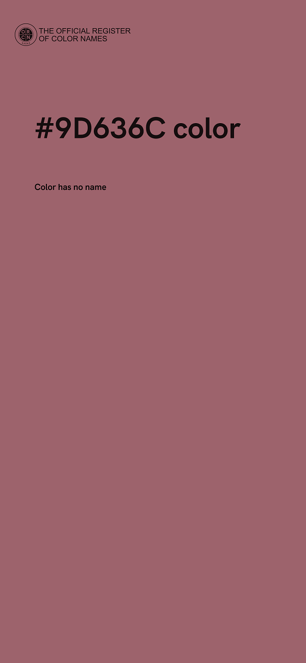#9D636C color image