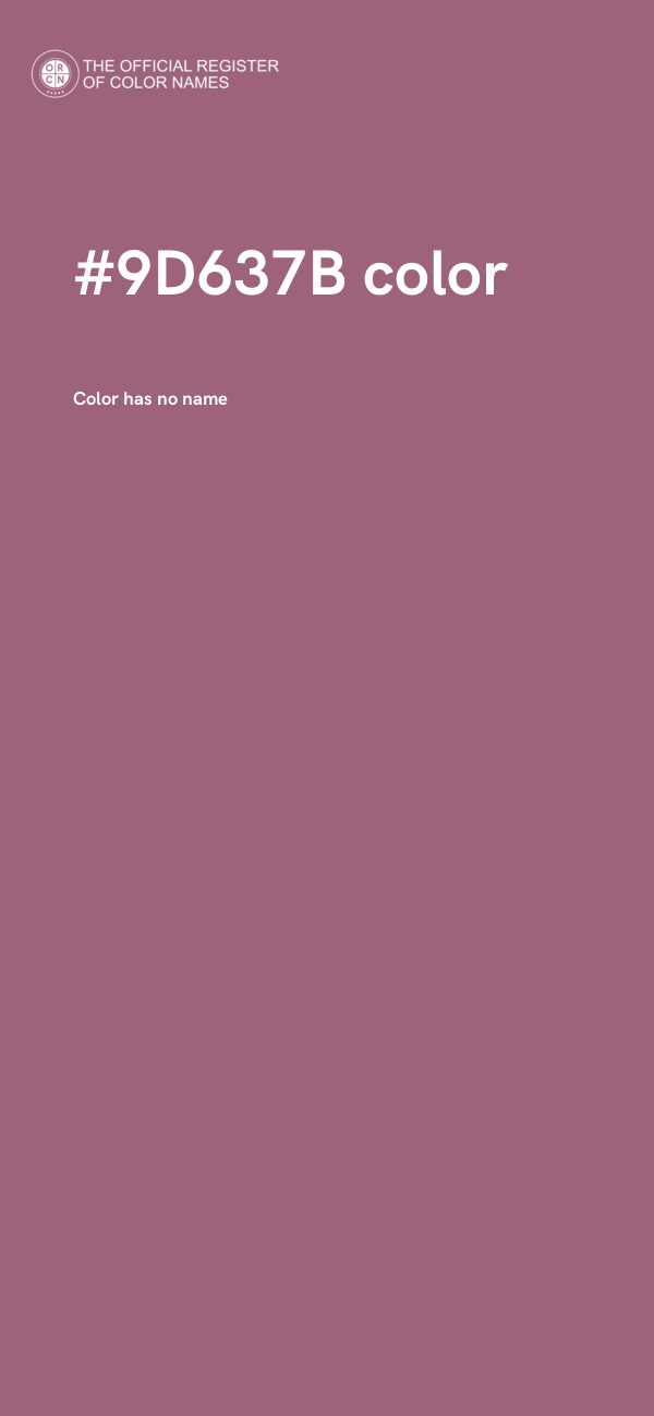 #9D637B color image