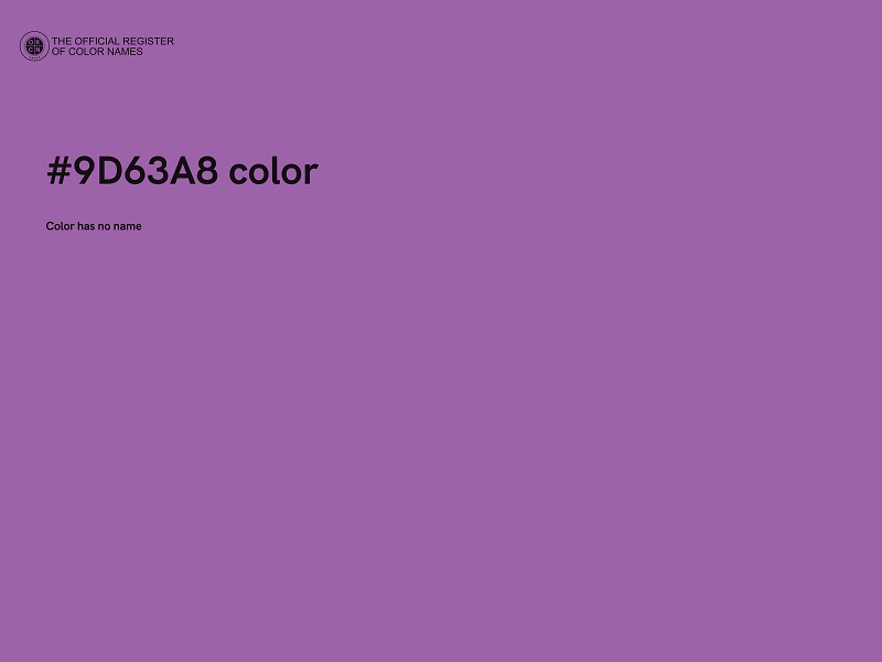 #9D63A8 color image