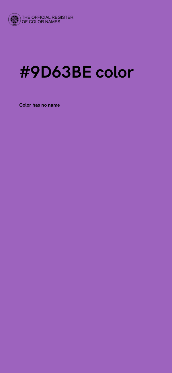 #9D63BE color image