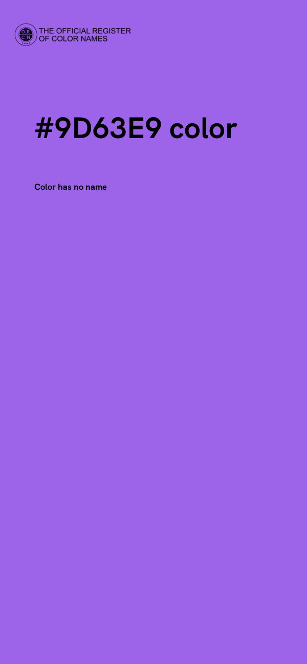 #9D63E9 color image