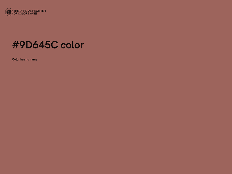 #9D645C color image