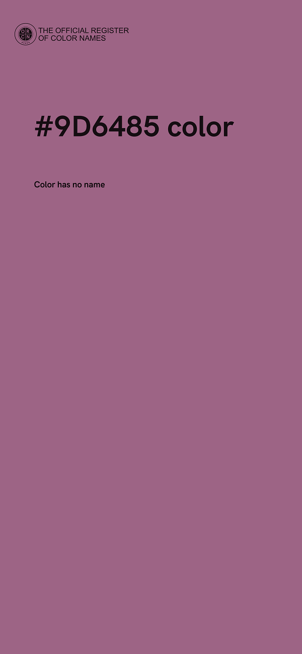 #9D6485 color image
