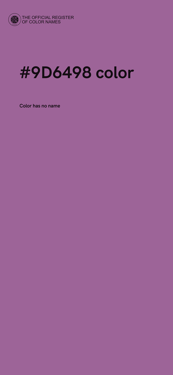 #9D6498 color image