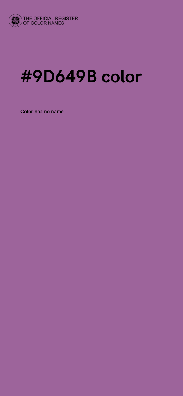 #9D649B color image