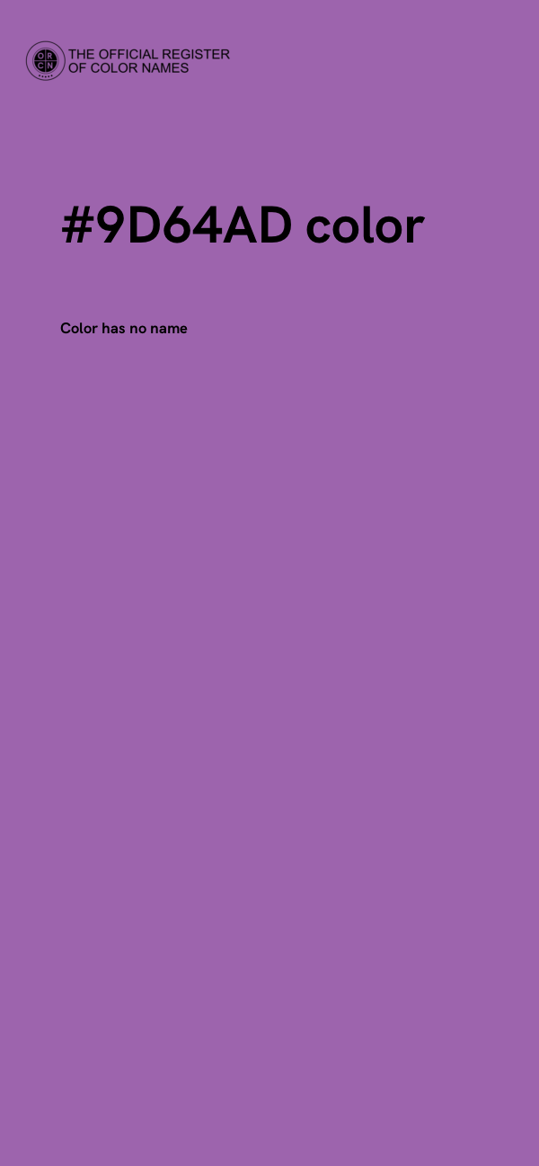 #9D64AD color image