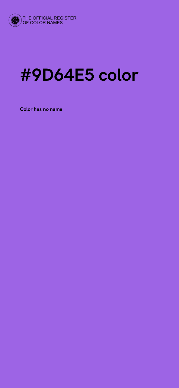#9D64E5 color image